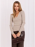 Sweter IR SW model 22296884 beżowy - FPrice Sweter IR SW model 22296884 beżowy - FPrice
