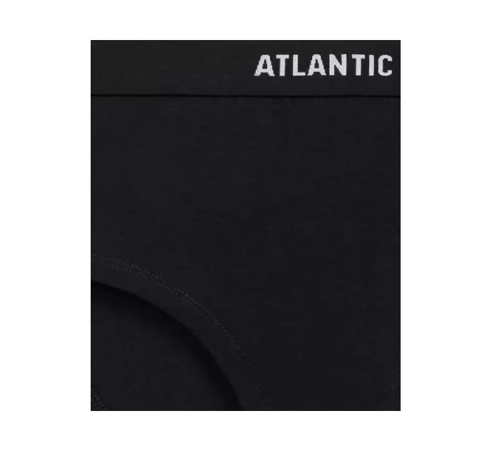 Dámské kalhotky 3PACK Maxi Sport 3CLP-009 Černá/šedá/pudr růžová - Atlantic