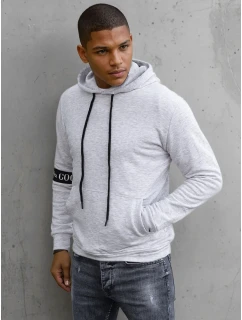 Pánská šedá mikina Dstreet BX5435