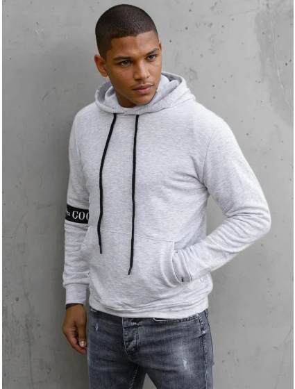 Pánská šedá mikina Dstreet BX5435