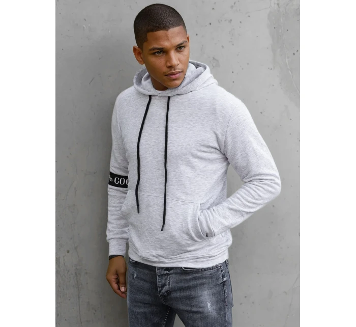 Pánská šedá mikina FashionStreet BX5435