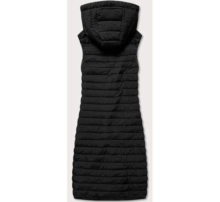 Dlouhá černá dámská prošívaná vesta model 15834490 - Ann Gissy