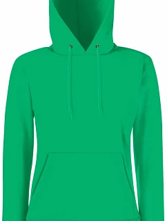 Fruit of the Loom Classic Lady-Fit Hooded Sweat Dámská mikina s kapucí 16.2038 kelly green