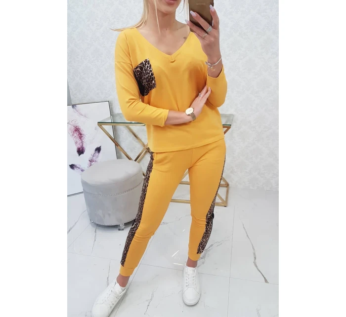 Hořčicová sada s leopardím potiskem Hořčicová sada s leopardím potiskem