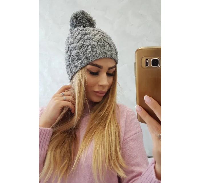 Fleecová čepice Waleria K307 tmavě šedá