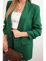 Sako s klopami elegantní zelené Sako s klopami elegantní zelené