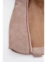 Kožené Semišové Kozačky   Cappuccino model 21718488 - Zazoo