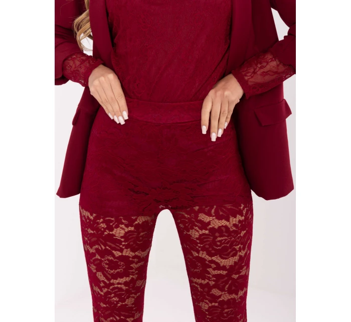 Spodnie MI SP  bordowy model 21480452 - FPrice