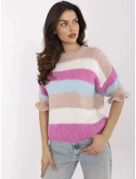 Jumper MI SW 1903.94 bílý růžový Jumper MI SW 1903.94 bílý růžový