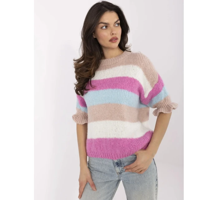 Jumper MI SW 1903.94 bílý růžový Jumper MI SW 1903.94 bílý růžový