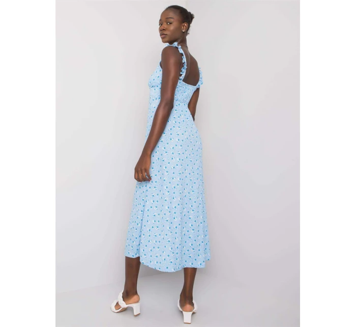 Sukienka RO SK model 21365442 jasny niebieski - FPrice Sukienka RO SK model 21365442 jasny niebieski - FPrice