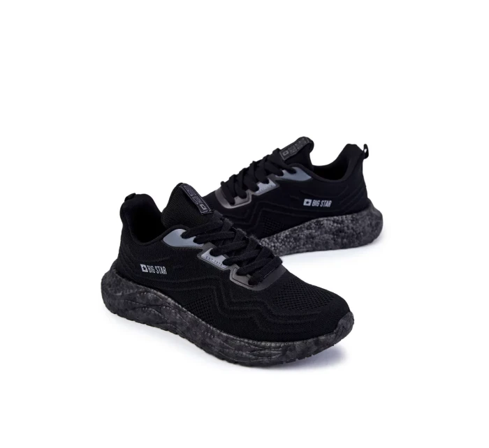 Lehká pánská sportovní obuv Big Star KK174018 Černá Lehká pánská sportovní obuv Big Star KK174018 Černá