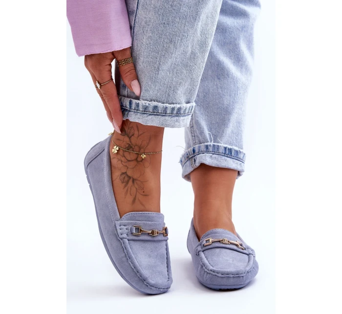 Dámské klasické semišové mokasíny modré Corinell Dámské klasické semišové mokasíny modré Corinell