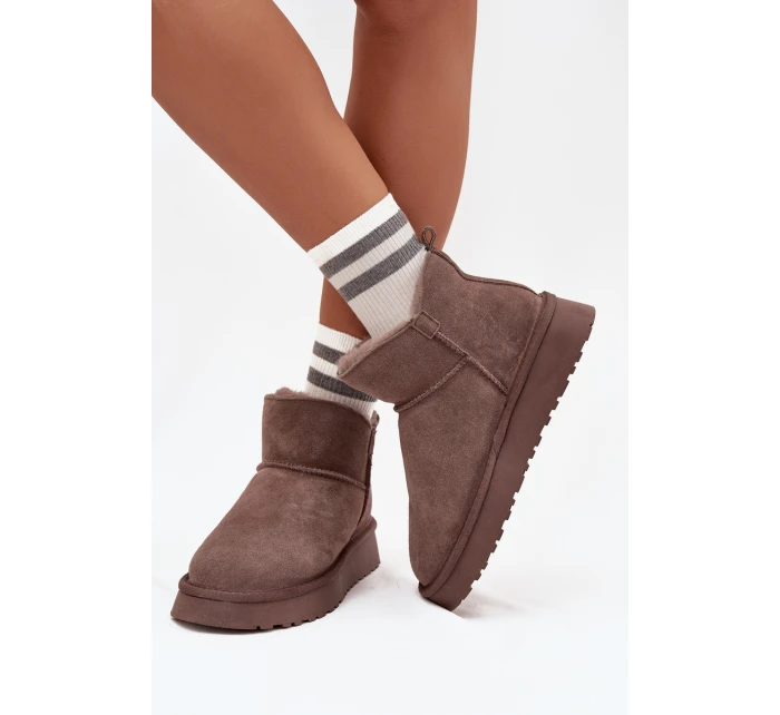 Sněhule z přírodního semiše Vinceza – hnědé