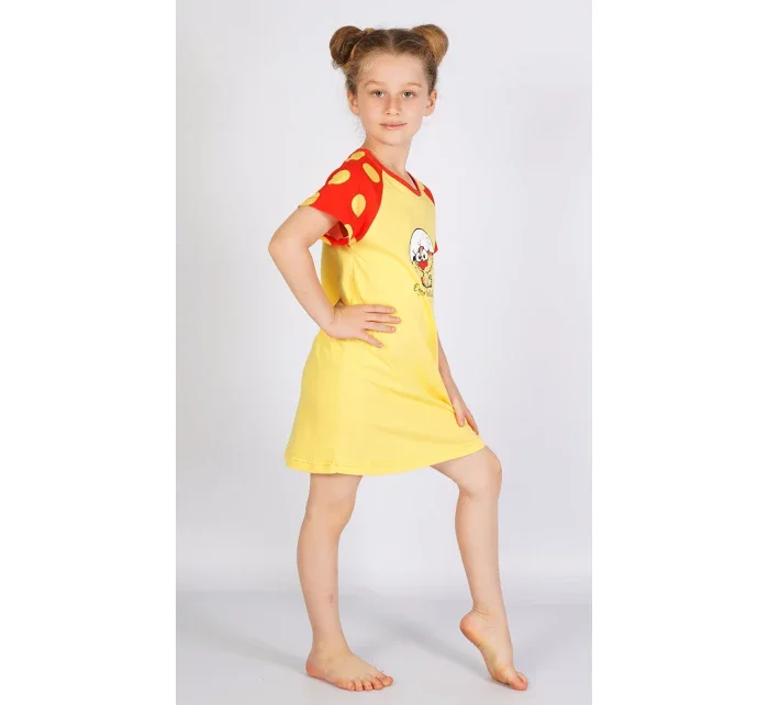 Dětská noční košile s krátkým rukávem Malé model 15847273 - Vienetta Kids Dětská noční košile s krátkým rukávem Malé model 15847273 - Vienetta Kids