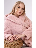 Dámský župan krátký s kapucí Sweet model 19162739 - Vienetta Dámský župan krátký s kapucí Sweet model 19162739 - Vienetta