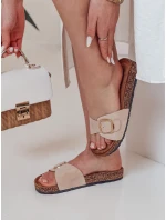 Dámské korkové žabky KORKISTI khaki FashionStreet ZY0914