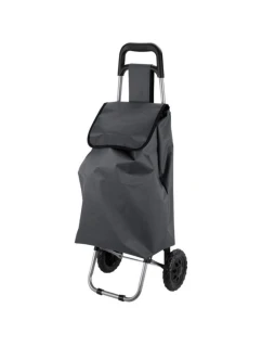 NÁKUPNÍ VOZÍK NA KOLEČKÁCH S RÁMEM 33L ŠEDÝ