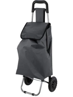NÁKUPNÍ VOZÍK NA KOLEČKÁCH S RÁMEM 33L ŠEDÝ