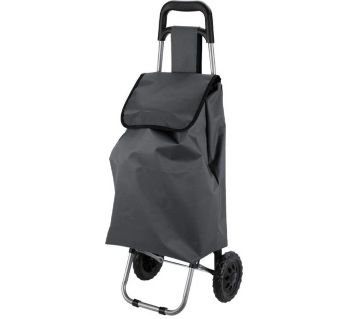 NÁKUPNÍ VOZÍK NA KOLEČKÁCH S RÁMEM 33L ŠEDÝ