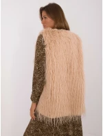 Kamizelka AT KZ camelowy model 20493399 - FPrice Kamizelka AT KZ camelowy model 20493399 - FPrice