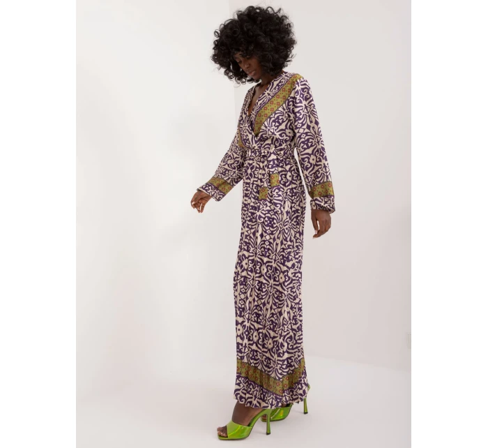 DHJ SK 16656 šaty.13X tmavě fialová