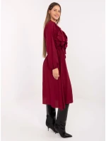 Sukienka MI SK model 21768579 bordowy - FPrice Sukienka MI SK model 21768579 bordowy - FPrice