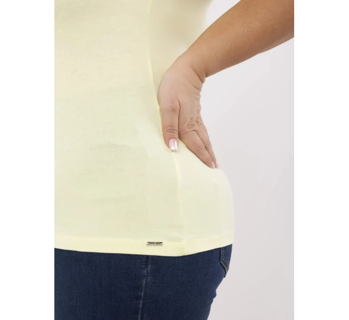 T shirt RV TS model 21072687 jasny żółty - FPrice