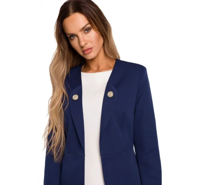 M665 Frakční plášť - tmavě modrý