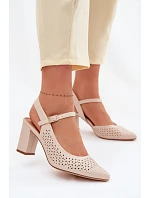 Sandály na podpatku  model 226504 Step in style