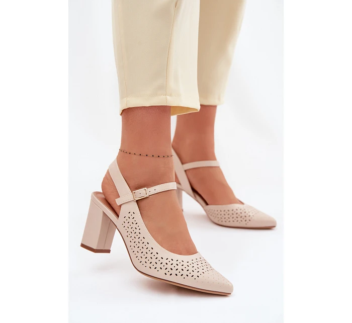 Sandály na podpatku  model 226504 Step in style