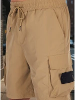 Pánské látkové bojové šortky khaki Dstreet model 21988589 - FashionStreet