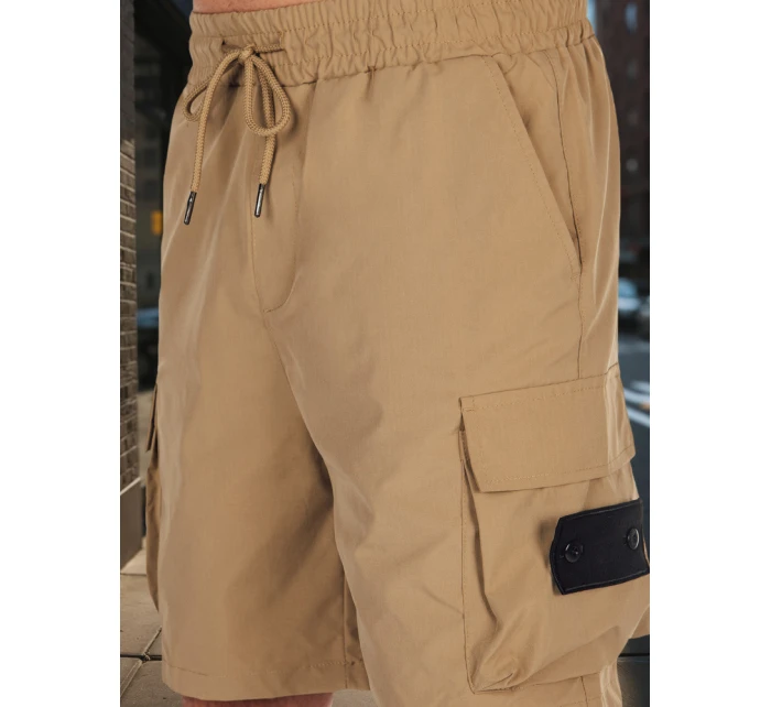 Pánské látkové bojové šortky khaki Dstreet model 21988589 - FashionStreet