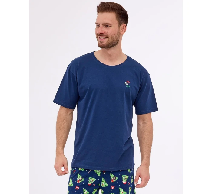 Pánské pyžamo model 20567929 Ho Ho kr/r S2XL - Cornette Pánské pyžamo model 20567929 Ho Ho kr/r S2XL - Cornette