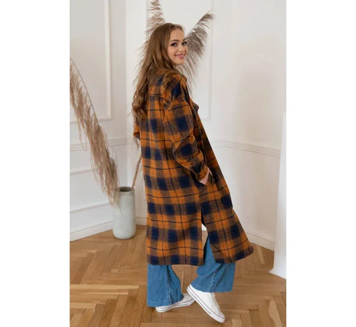 modrý dámský  kabát model 14999259 - K.ZELL