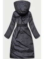DWUSTRONNA DŁUGA KURTKA Z KAPTUREM CZARNA model 21244976 - MINORITY