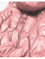 bezrękawnik damski z kapturem Goodlookin różowy model 22032796 - S'WEST bezrękawnik damski z kapturem Goodlookin różowy model 22032796 - S'WEST