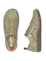 Dámské pohodlné zelené polobotky Rieker N2401-54