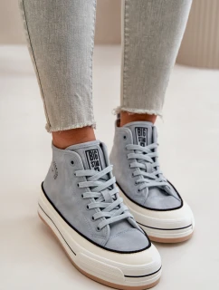 Zateplené Dámské Tenisky Na Platformě Eko Kůže Big Star model 21669567 Modré - Big Star Shoes