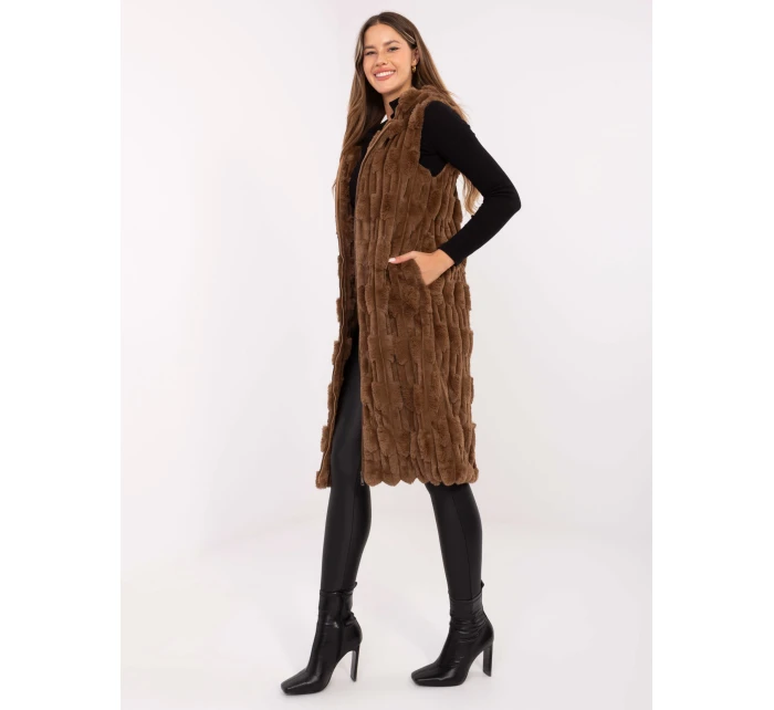 Kamizelka AT KZ ciemny bezowy model 21441256 - FPrice Kamizelka AT KZ ciemny bezowy model 21441256 - FPrice