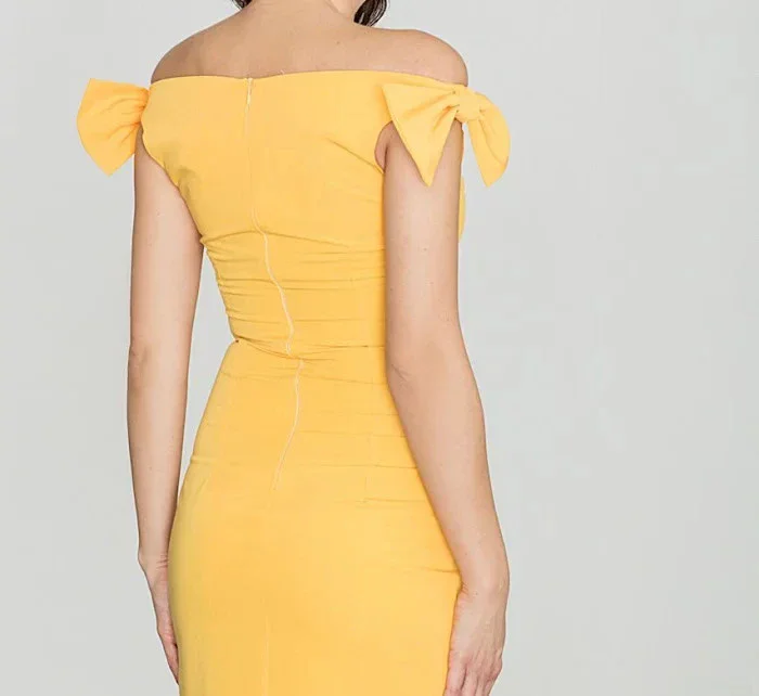 Dámské šaty model 18461831 tmavě žlutá - Katrus