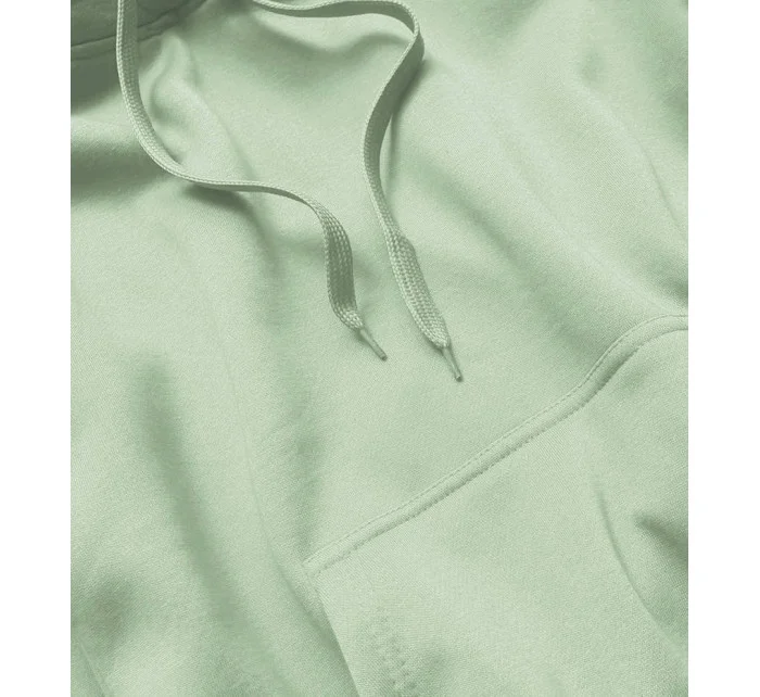 Dámská tepláková mikina v pistáciové barvě (W02-60)