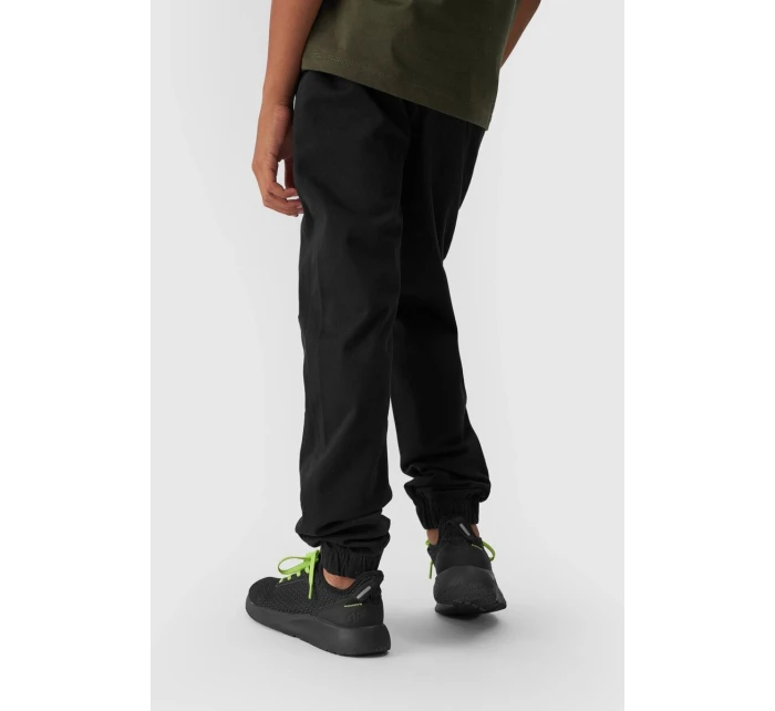 Chlapecké Jogger Kalhoty Casual Hladké 4F 4FJWMM00TTROM0812-20S Černé