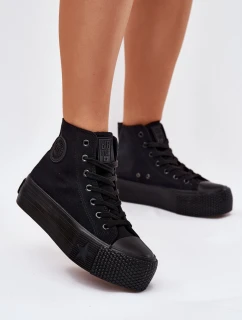 Dámské Tenisky Na Platformě Big Star RR274742 Černé