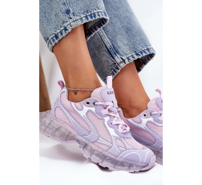 Dámské Kožené Tenisky GOE RR2N4081 Fialové