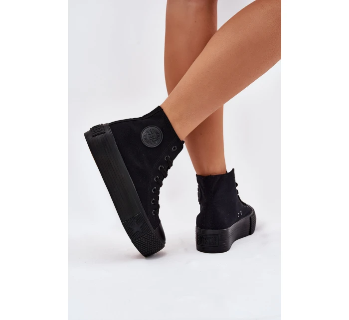 Dámské Tenisky Na Platformě Big Star RR274742 Černé Dámské Tenisky Na Platformě Big Star RR274742 Černé