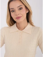 Sweter PM SW model 21821374 jasny beżowy - FPrice