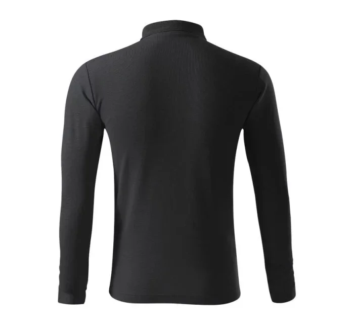 Pánské polo triko Pique Polo LS M MLI-22194 Tmavě šedá - Malfini