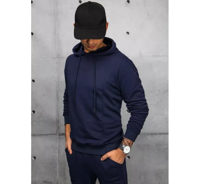 Pánské tmavě modré tepláky FashionStreet AX0673 Pánské tmavě modré tepláky FashionStreet AX0673