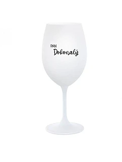 PAN DOKONALÝ - bílá sklenice na víno 350 ml